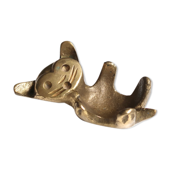 Walter Bosse cat shell in bronze, 60s