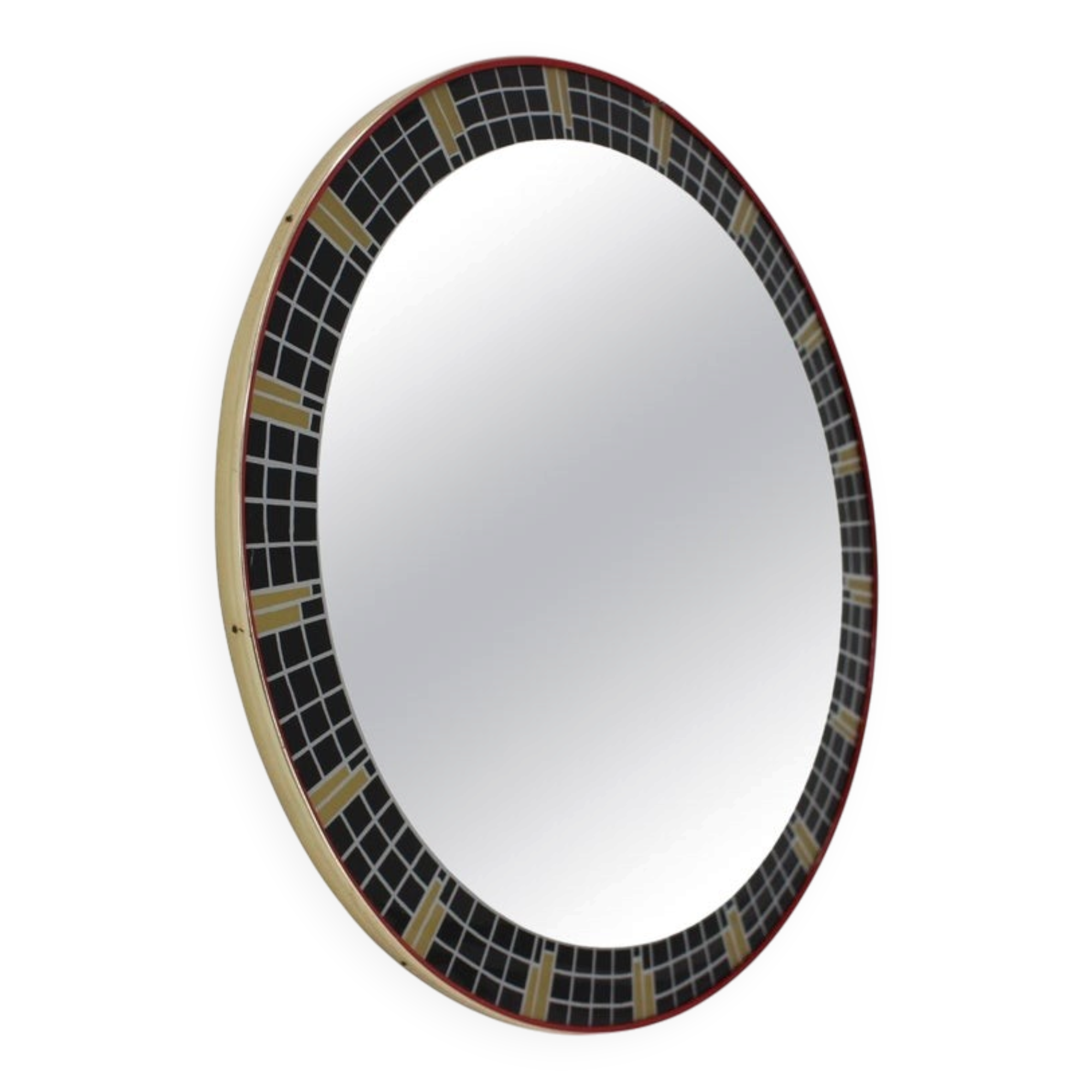 Mid Century Design Wall Mozaic Mirror, Germany, 1960s