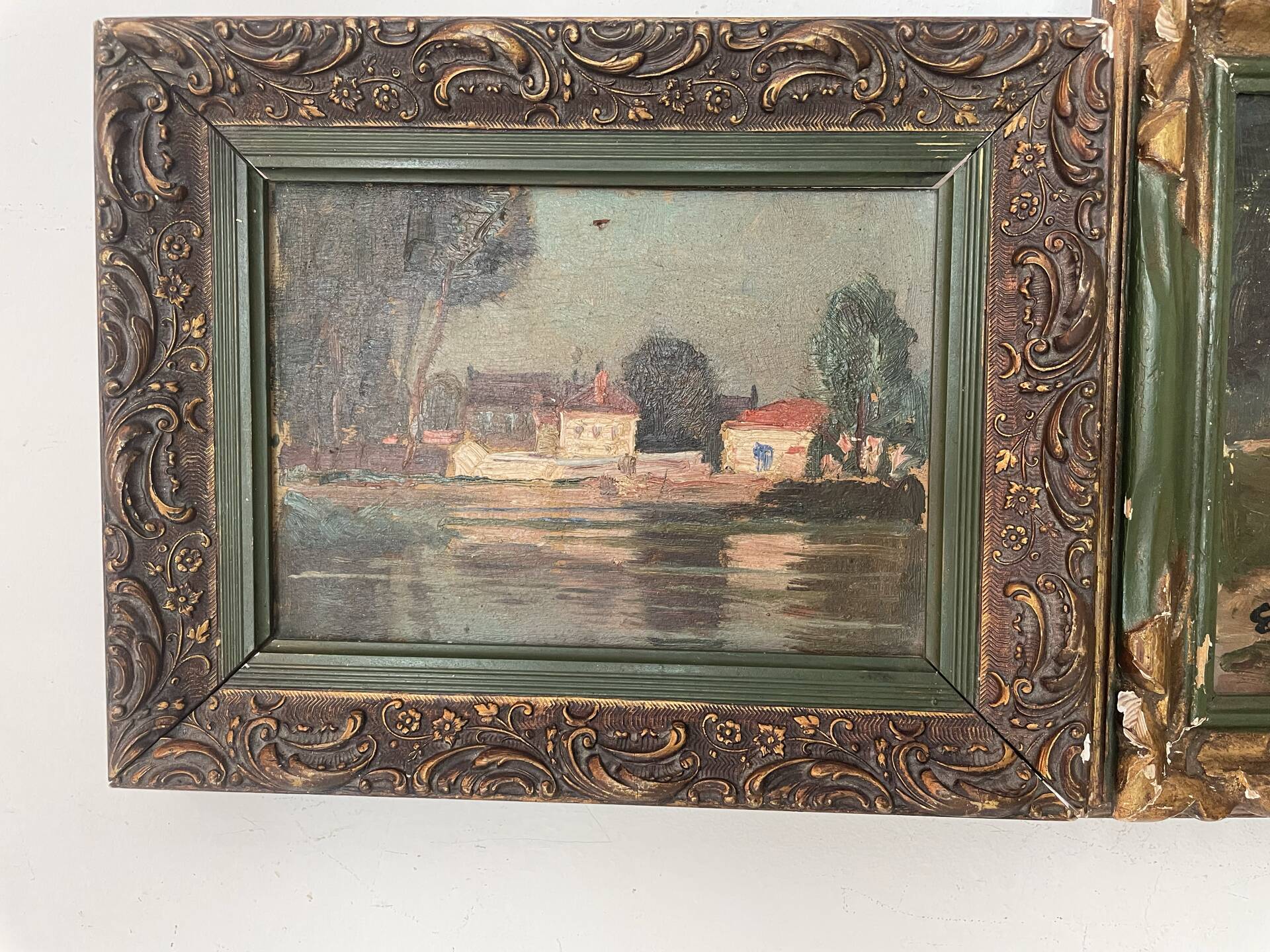 Pair of antique paintings