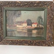 Paire de tableaux anciens
