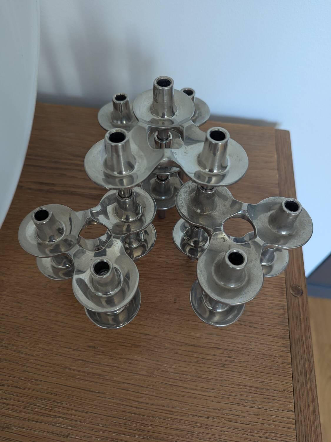 Set de 7 bougeoirs modulables Orion par Nagel BMF