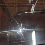 Chrome and smoked glass nesting table from the 70s