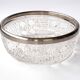 Circled crystal dish