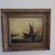 Tableau ancien, marine signée, fin XIXEME
