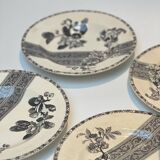 Floral iron earth plate