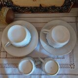 Antique porcelain cups and saucers