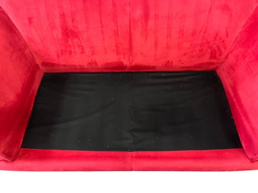 Vintage pink and red sofa