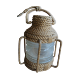 Handcrafted rope hanging lamp 1960
