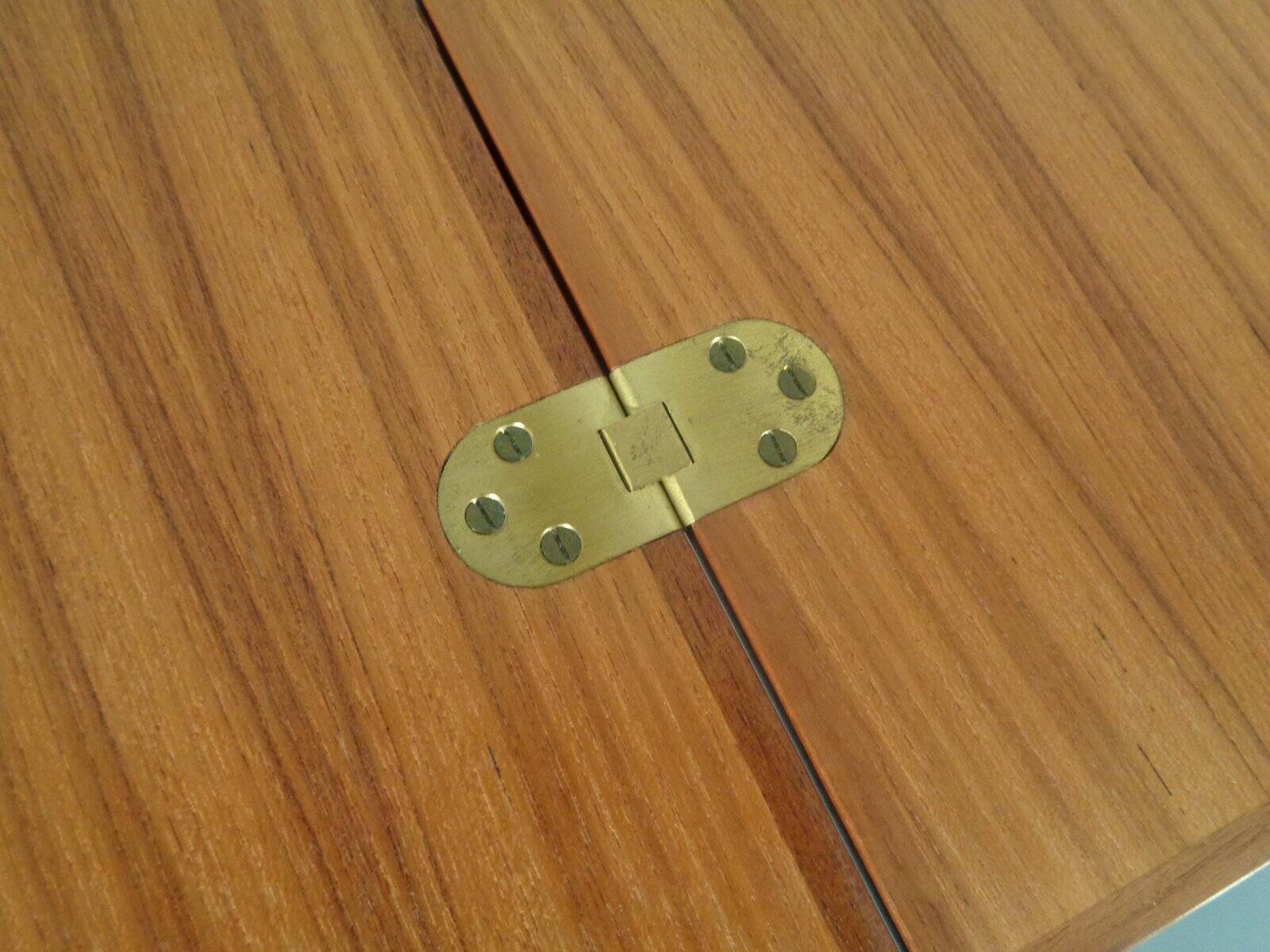 Teak Flip-Flop Expandable Cart with Removable Tray by Grete Jalk for Poul Jeppesens Møbelfabrik, Denmark, 1960s