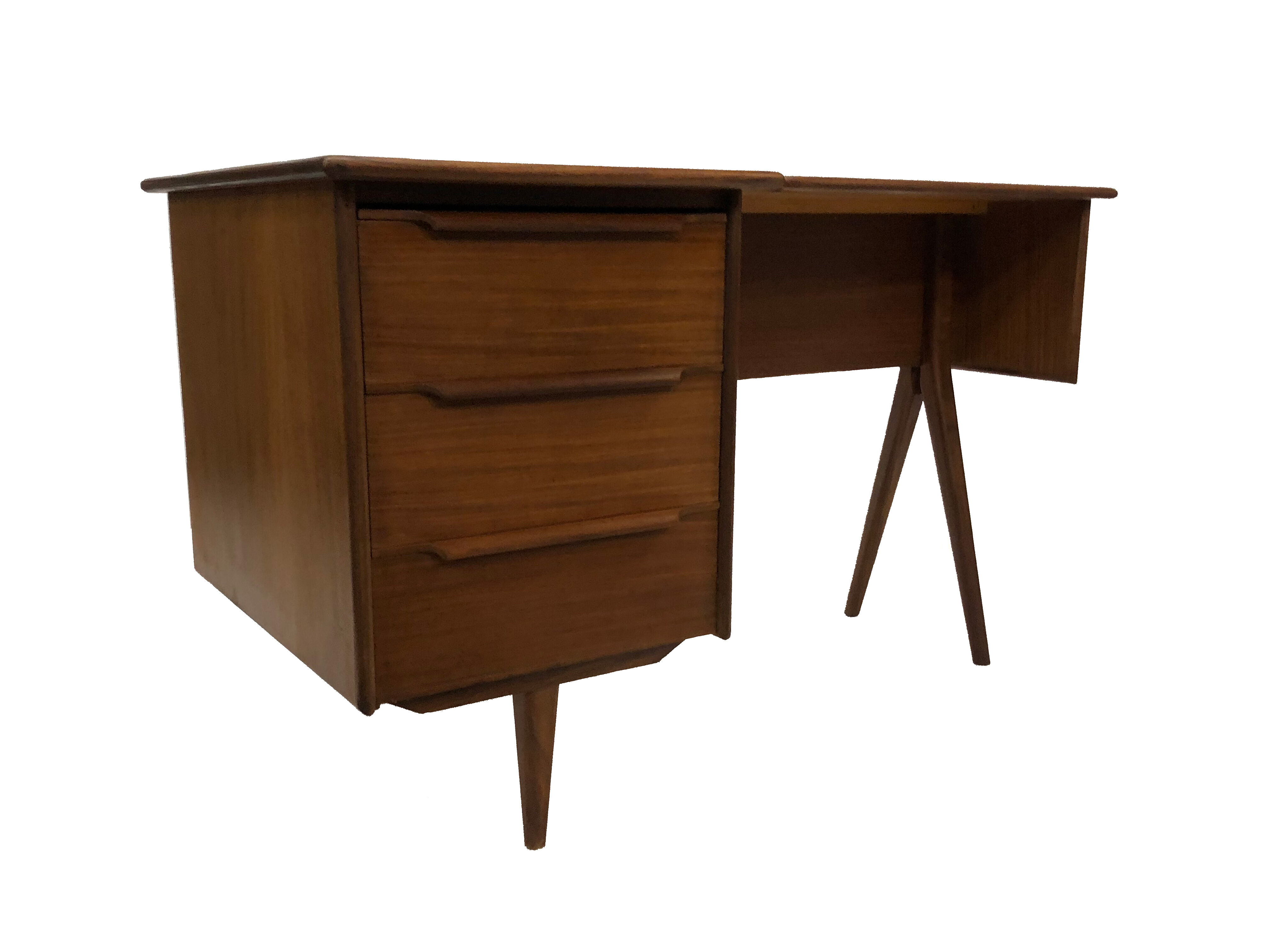 Vintage design desk Mid Century Danish Tijsseling