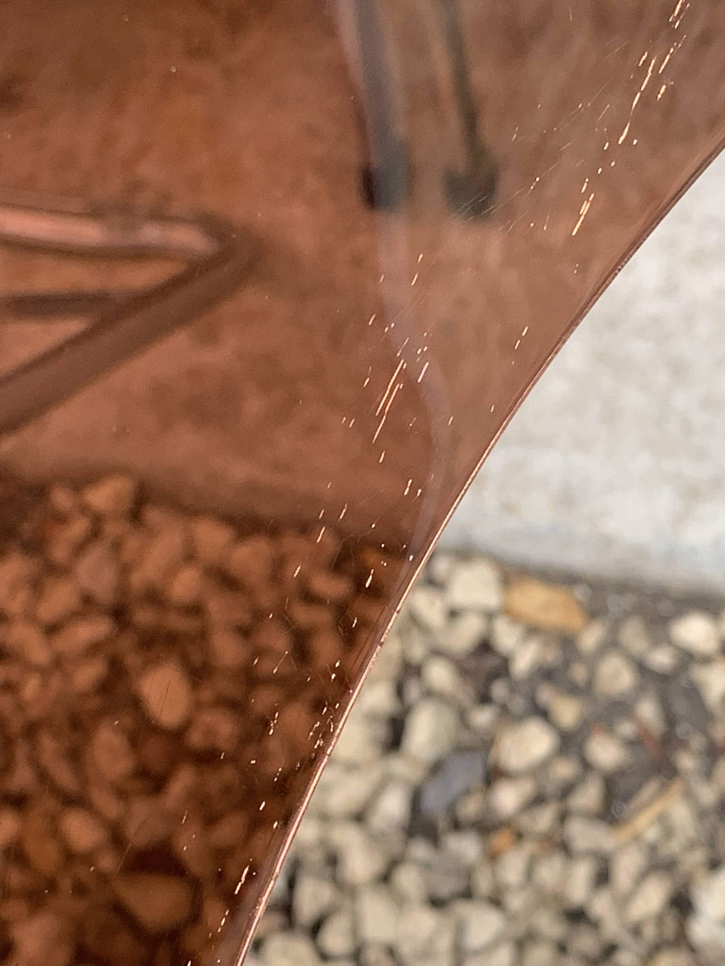 6 chaises pliantes en Plexiglas fumé et métal chrome Chaisor 1970