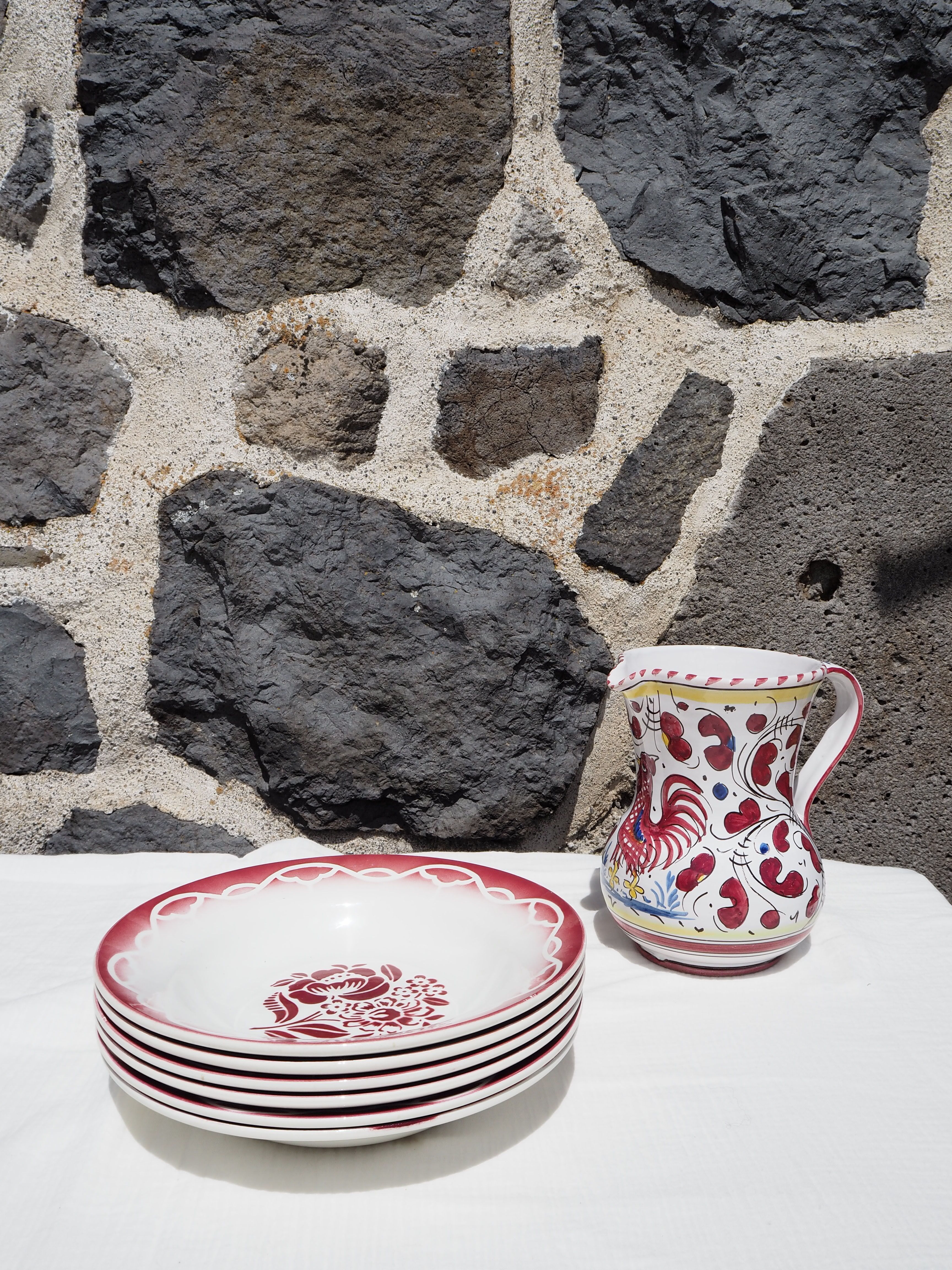 Italian ceramic pitcher