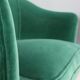 Pair of velvet armchairs Gio Ponti style