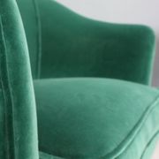 Pair of velvet armchairs Gio Ponti style