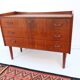 Teak chest of drawers in Danish style, 1960s/70s, retro/vintage style, dating from the mid-20th century.