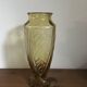 Vase art déco 1930 jaune ambre
