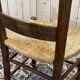 Suite of 8 oak chairs and straw seats - 1950s work