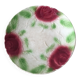 Old slip plate decorated with Majolica roses