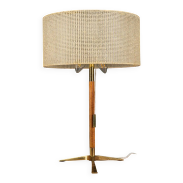 Mid-century modern Austrian brass table lamp by J.T. Kalmar, 1960s