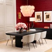 Pair of table lamps in patinated bronze with black granite bases