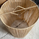 Wicker lampshade