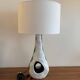 Asymmetrical ceramic lamp Vallauris France 1950, signed, unique