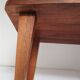 Tabouret bas bois massif années 50 / 60