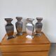 Set 4 vases en fonte d’aluminium