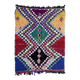 Tapis Berbère Boucherouite coloré - 156 x 200 cm