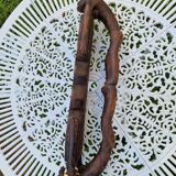 Large vintage Awale Oware game hand carved wood Nigeria 1980s