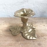Brass flower candle holder