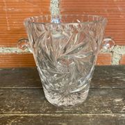 Vintage Cut Crystal Ice Bucket from the 1960s, West Germany #D87