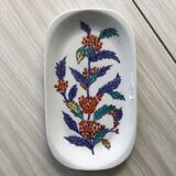 Plat à gâteau décor fait à la main.