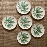 Handcrafted decorative ceramic plates
