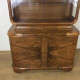 Art deco bookcase display cabinet by Jindrich Halabala