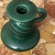 Saint-Clément green ceramic candlestick, 1950s