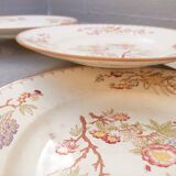 8 assiettes plates Sarreguemines décor Minton