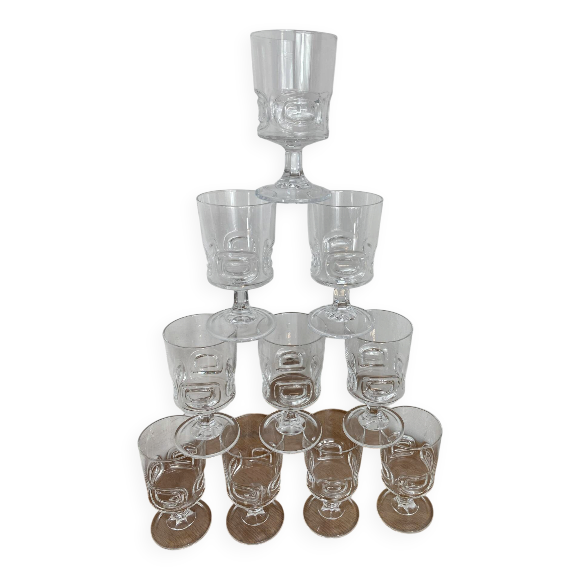 Verres graphique, Cristal D’Arques 