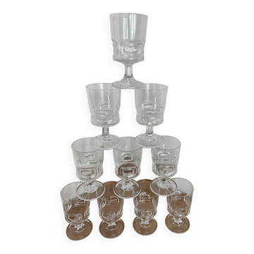 Verres graphique, Cristal D’Arques 
