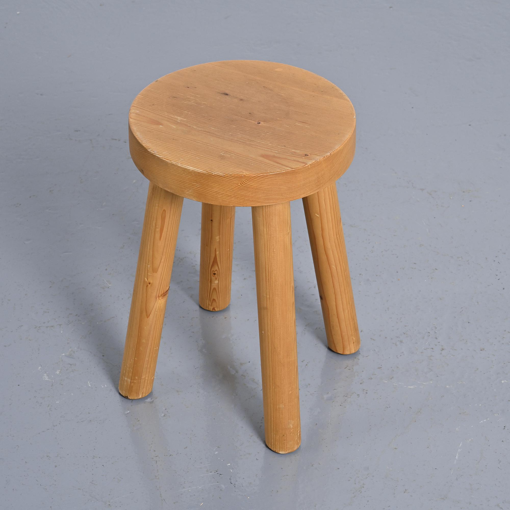 Paire de tabourets par René Martin, Méribel, circa 1965