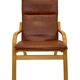 Vintage Danish armchair cognac leather by Stouby