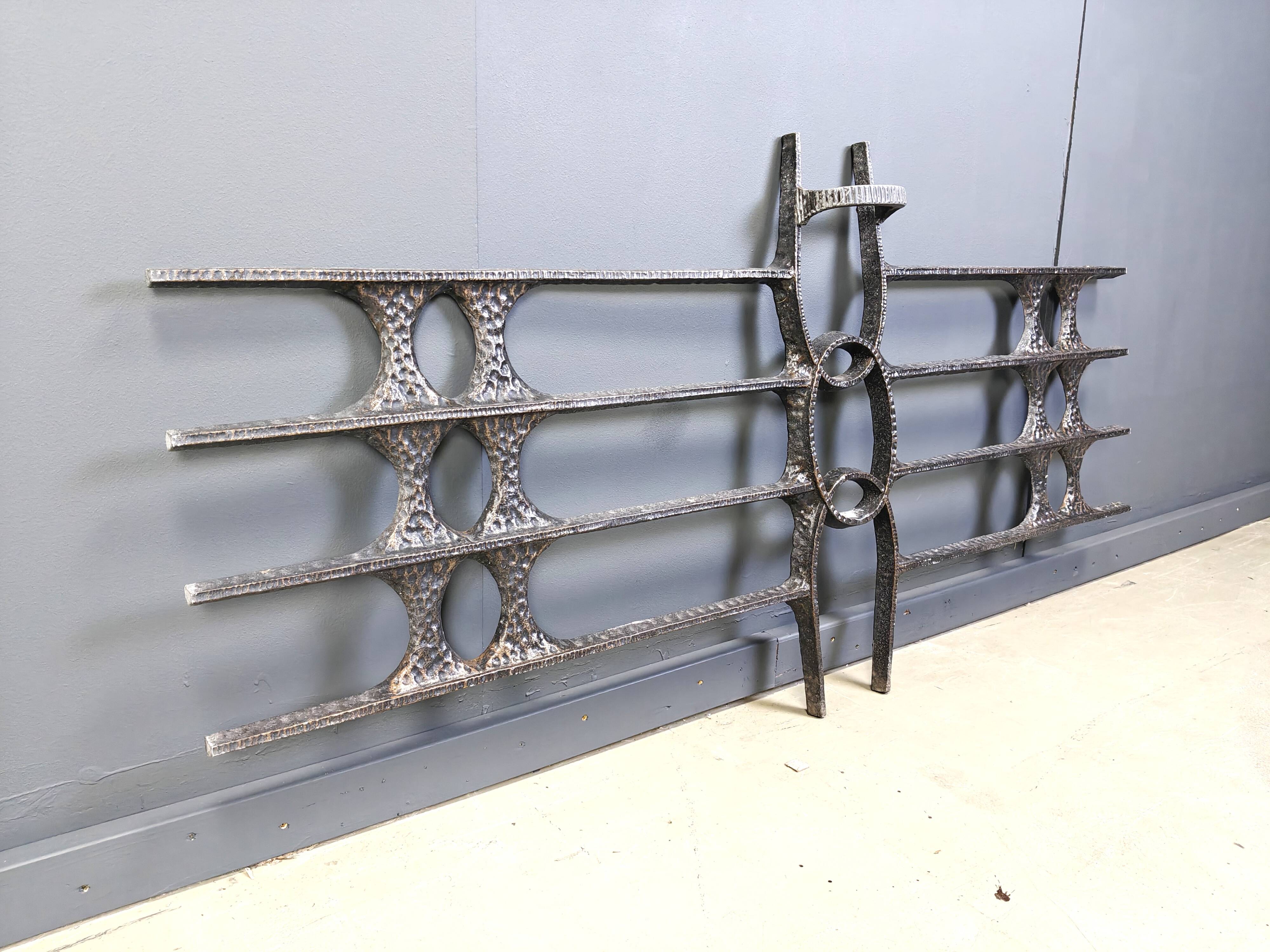 Large vintage brutalist wall sculpture, 1970s