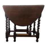 Vintage wooden table (foldable) / drop-leaf table / console