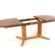 Glostrup oval 2x extendable dining table - massive teak - danish design
