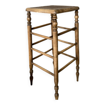Tabouret bois/cannage