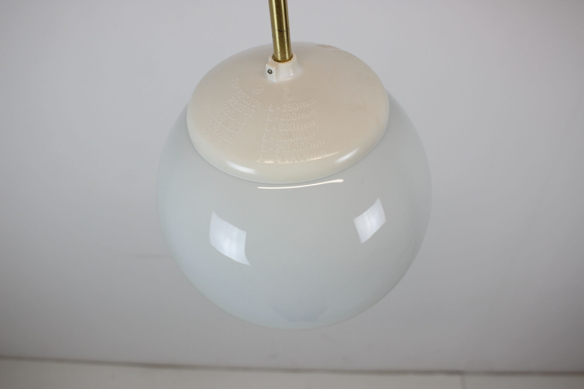 Mid-century glass pendant, 1970's