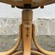Vintage Thonet style swivel office chair – bent wood & cane