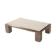 Table basse en travertin par Belgo Chrom
