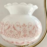Vintage pink and gold pendant light