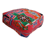 Handmade Berber pouf in wool 60 X 60 X 20 CM